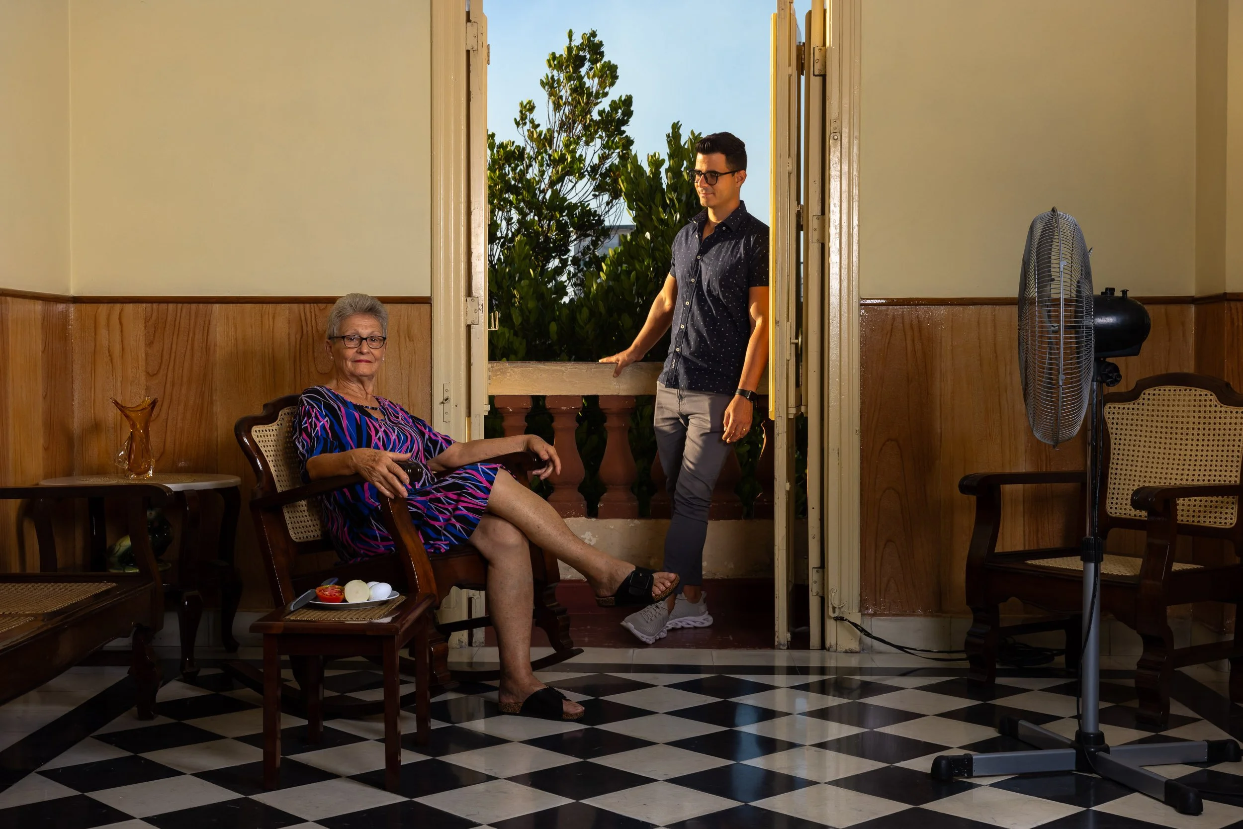 Regina Gloria Perez Perez and her grandson Hernán Cordovéz González / Havana, Cuba / 2025