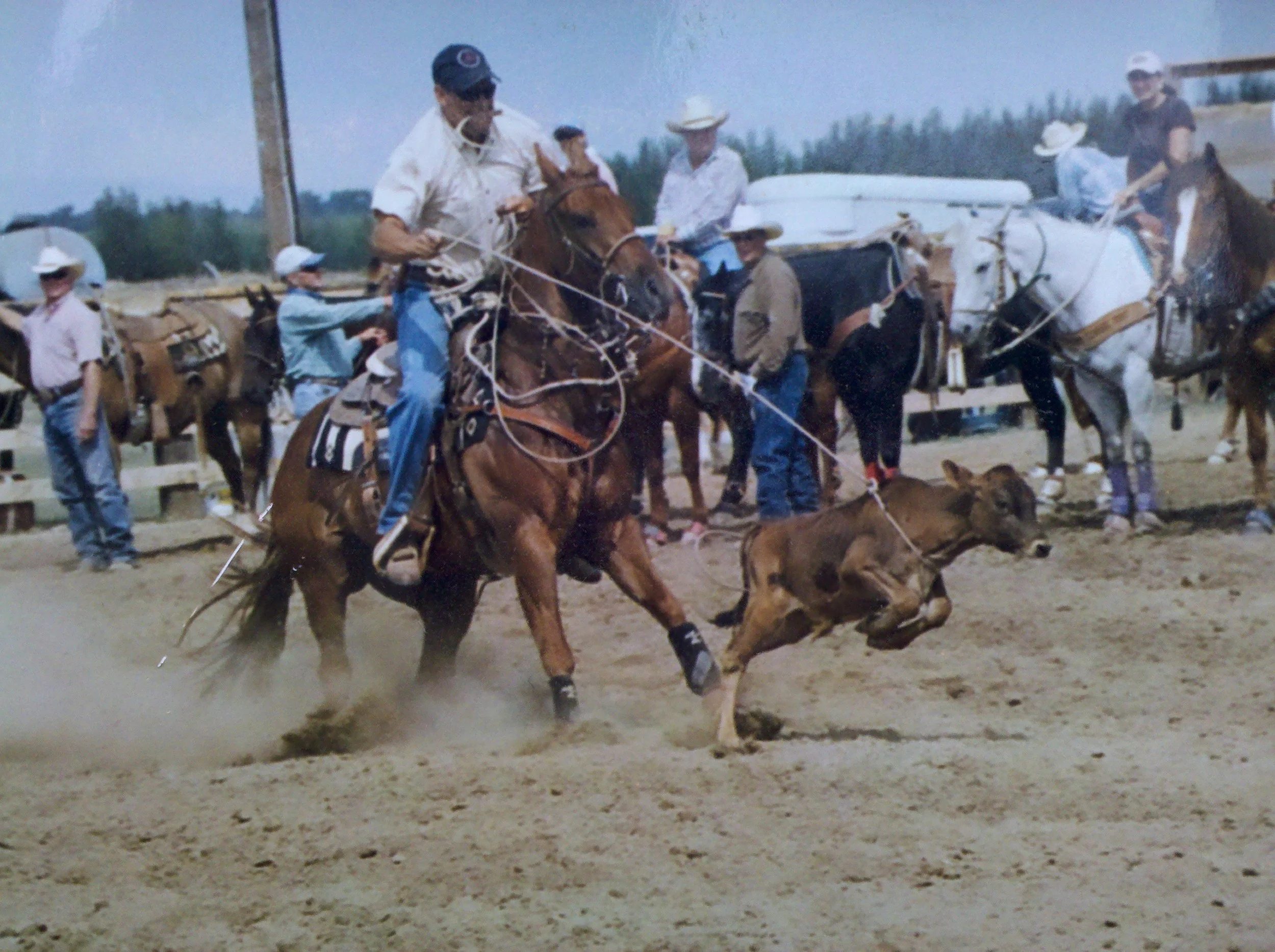 I loved to calf rope and competed at a novice level. I won money but it was mostly for fun and even winning would barely cover fuel to go! But I had a lot of fun with my friends and had a couple of neat horses.
