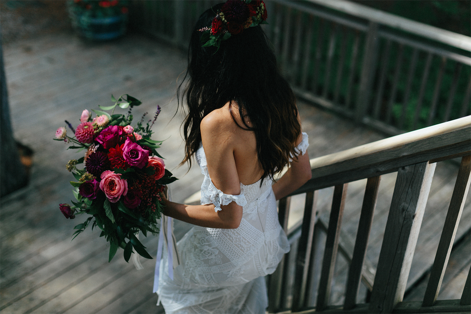 Toronto-Wedding-Photographer-Muskoka-Wedding-Lakeside-Forest-Theme-Boho-Bride-Vintage-wedding-getting-ready-dress-detail-entrance.jpg