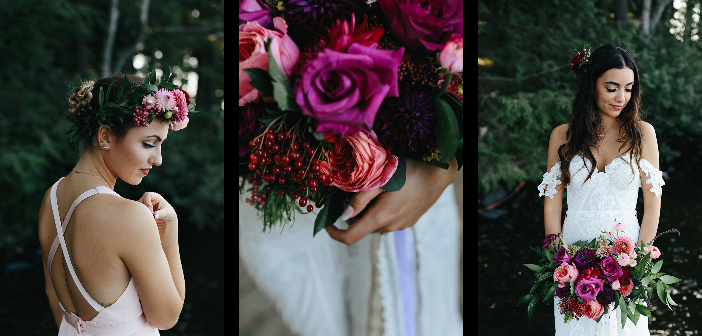 spread-muskoka-cottage-wedding-dress-loversland-3b-photography-best-candid-documentary-wedding-photography-moody-dramatic-romantic-intimate-elopement-bridesmaids-flower-crown-inspiration-florist-models2-bouquests.jpg