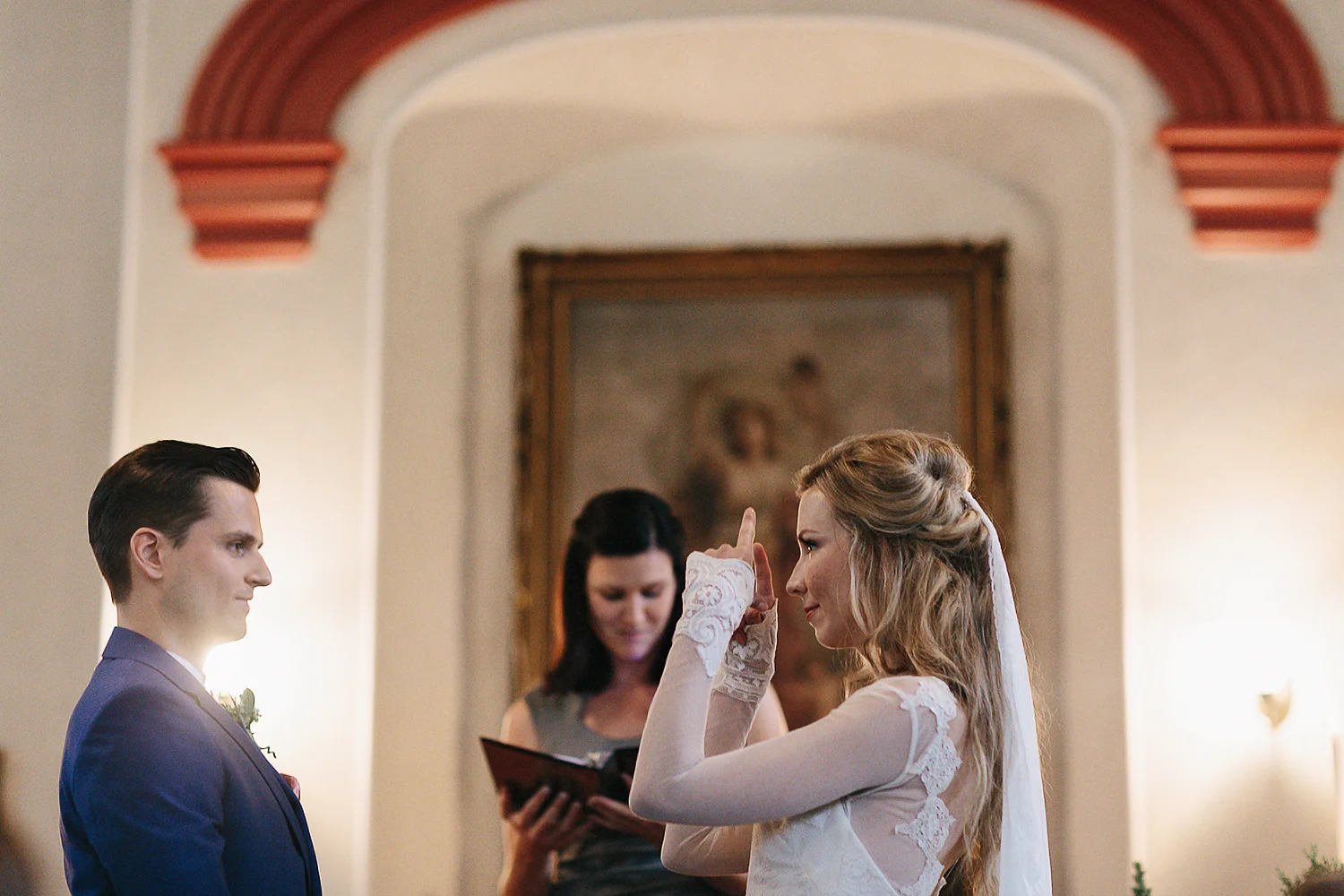 Best-Moody-Documentary-Wedding-Photography-Photojournalism-Vintage-Small-Town-Chapel-Wedding-Toronto-Ontario_Ceremony-Bride-taking-mental-photograph.jpg