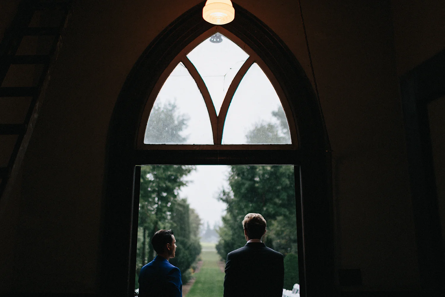 Best-Moody-Documentary-Wedding-Photography-Photojournalism-Vintage-Small-Town-Chapel-Wedding-Toronto-Ontario_Rain-Outside-Chapel-Details.jpg
