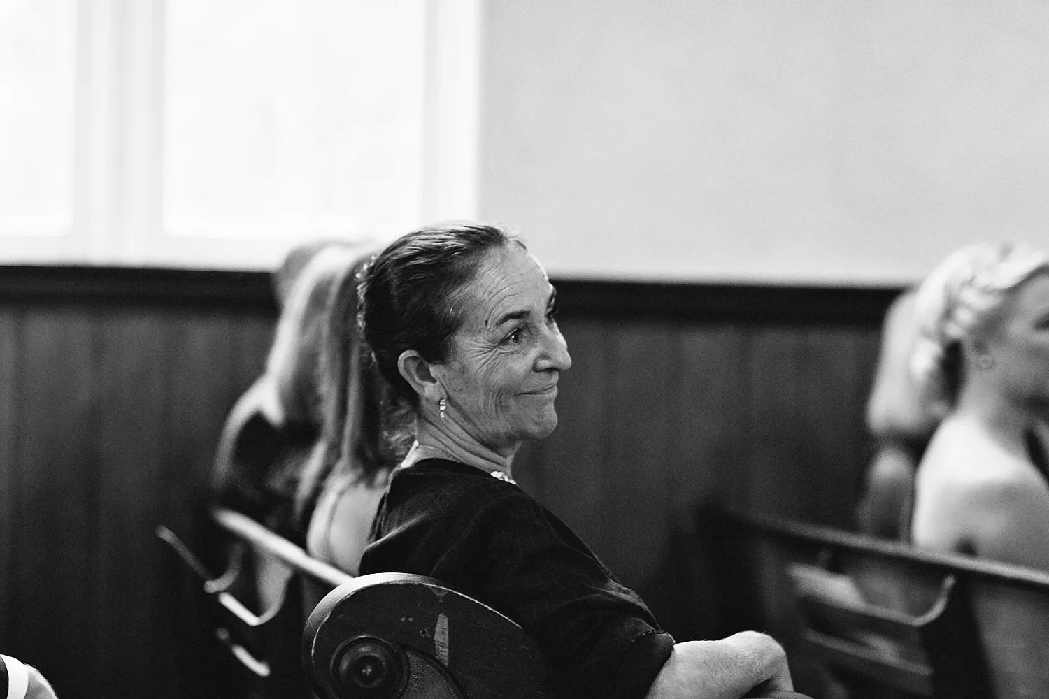 Best-Moody-Documentary-Wedding-Photography-Photojournalism-Vintage-Small-Town-Chapel-Wedding-Toronto-Ontario_Ceremony-Guest-emotional.jpg
