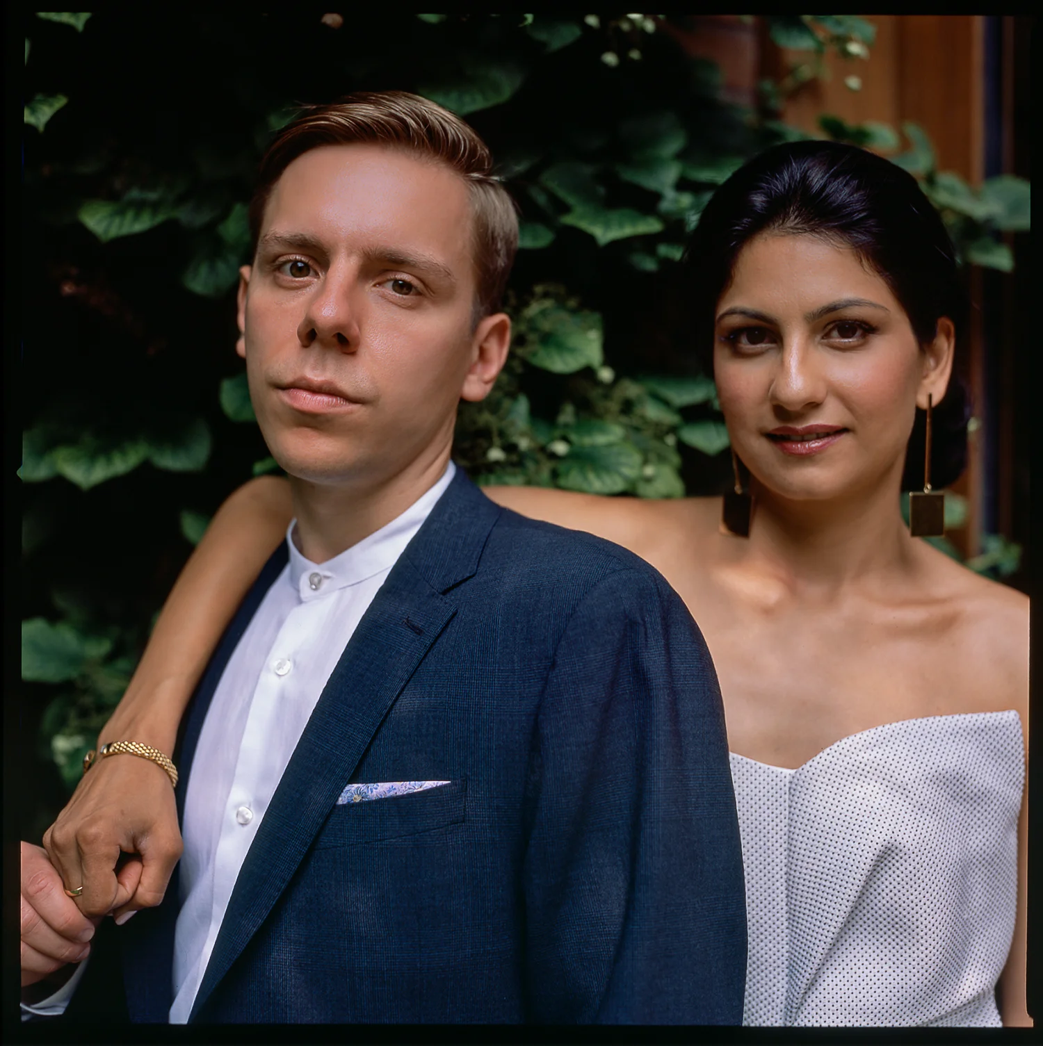 Best-analog-film-wedding-photographers-Toronto-Ontario-Best-Wedding-Photography-Analog-Film-Hasselblad-501cm-Fuji-400h--bride-in-a-white-jumpsuit-groom-no-tie.jpg