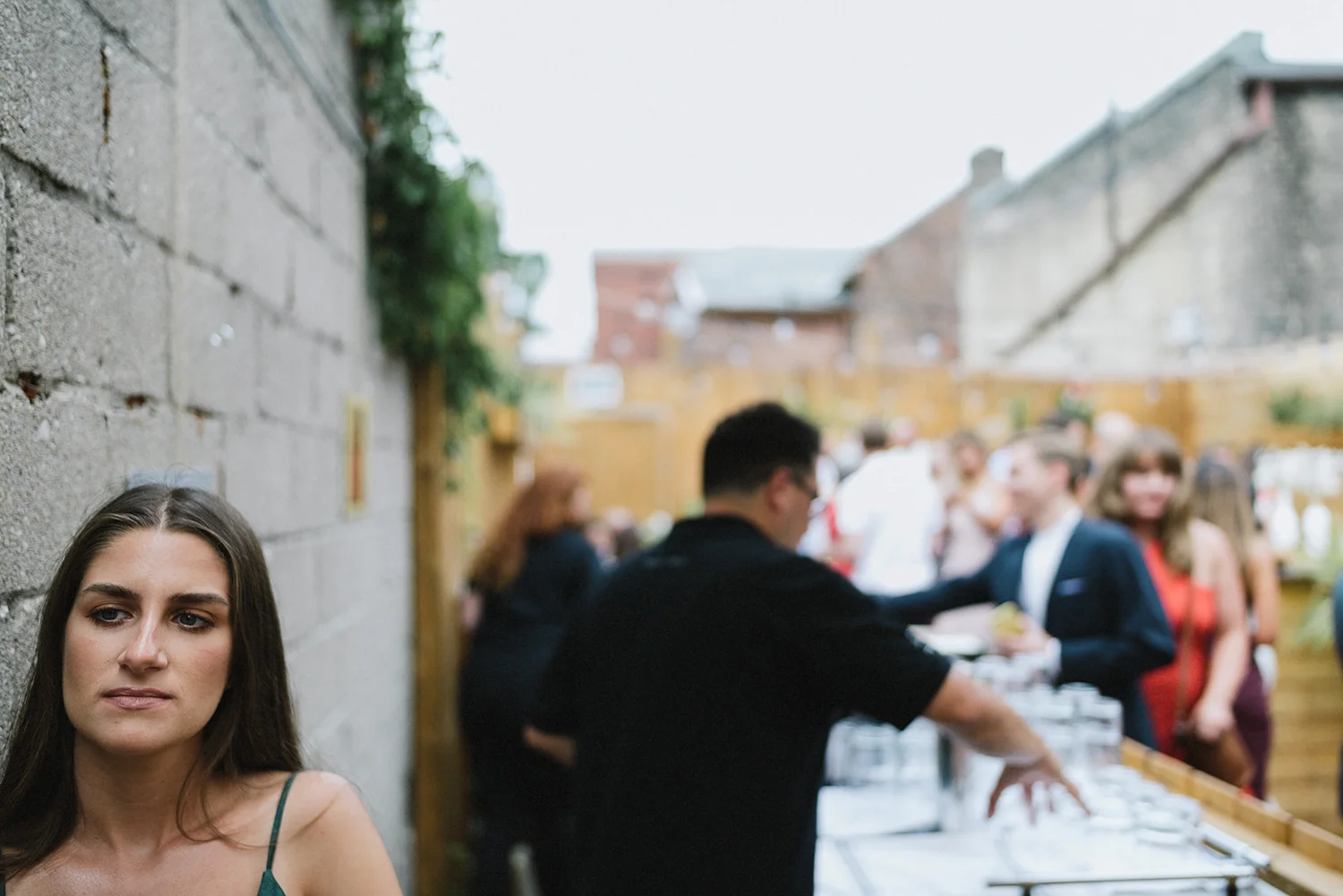 film-analog-photography-toronto-film-wedding-photographers-alternative-reception-bar-pray-tell-cocktail-hour-reception-on-the-patio-casual-guest-candid-fine-art.jpg