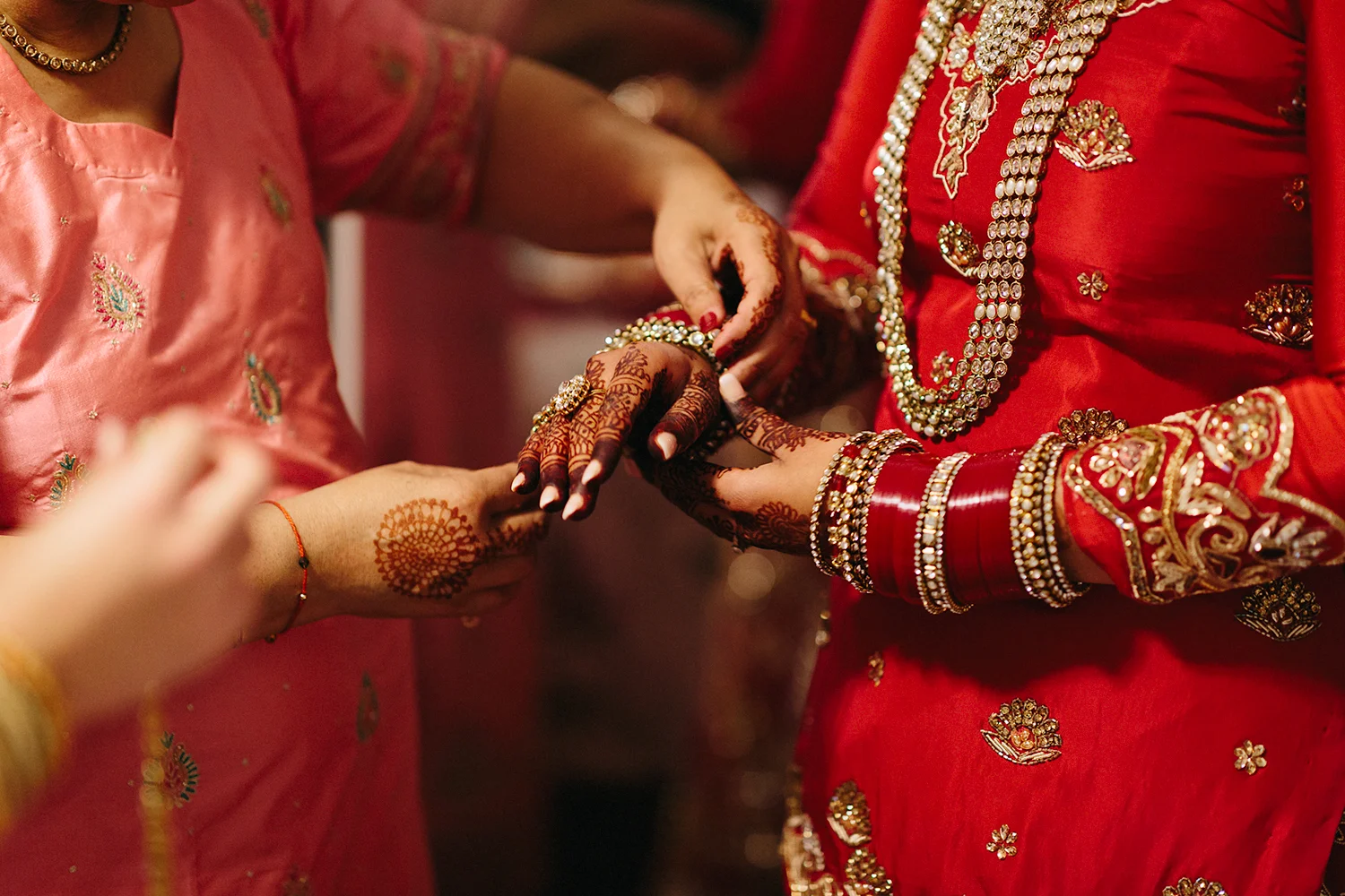 Toronto's-Best-Wedding-Photographers-Multicultural-wedding-specialty-ontario-port-perry-getting-ready-bride-putting-on-bracelets-henna.jpg