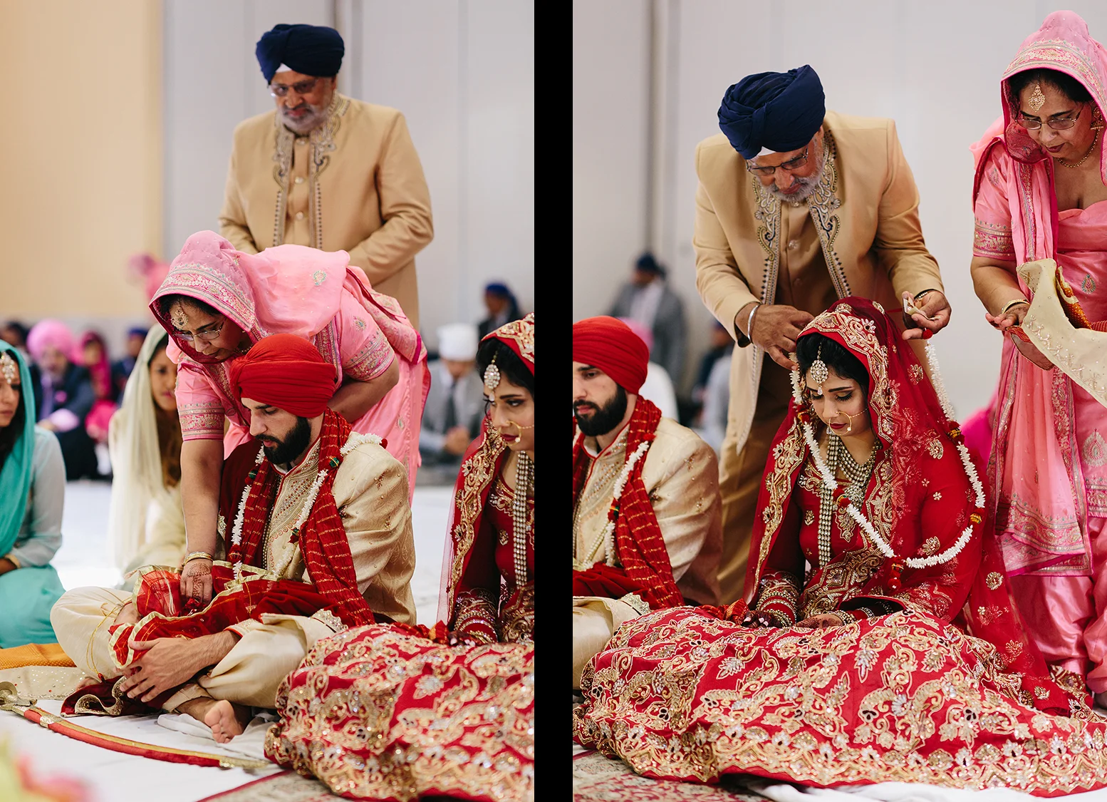 15-Toronto's-Best-Film-Wedding-Photographers-Multicultural-wedding-specialty-ontario-port-perry-ceremony-at-temple-candid-documentary-film-analog-photography-sikh-ceremony-mom-helping-bride.jpg