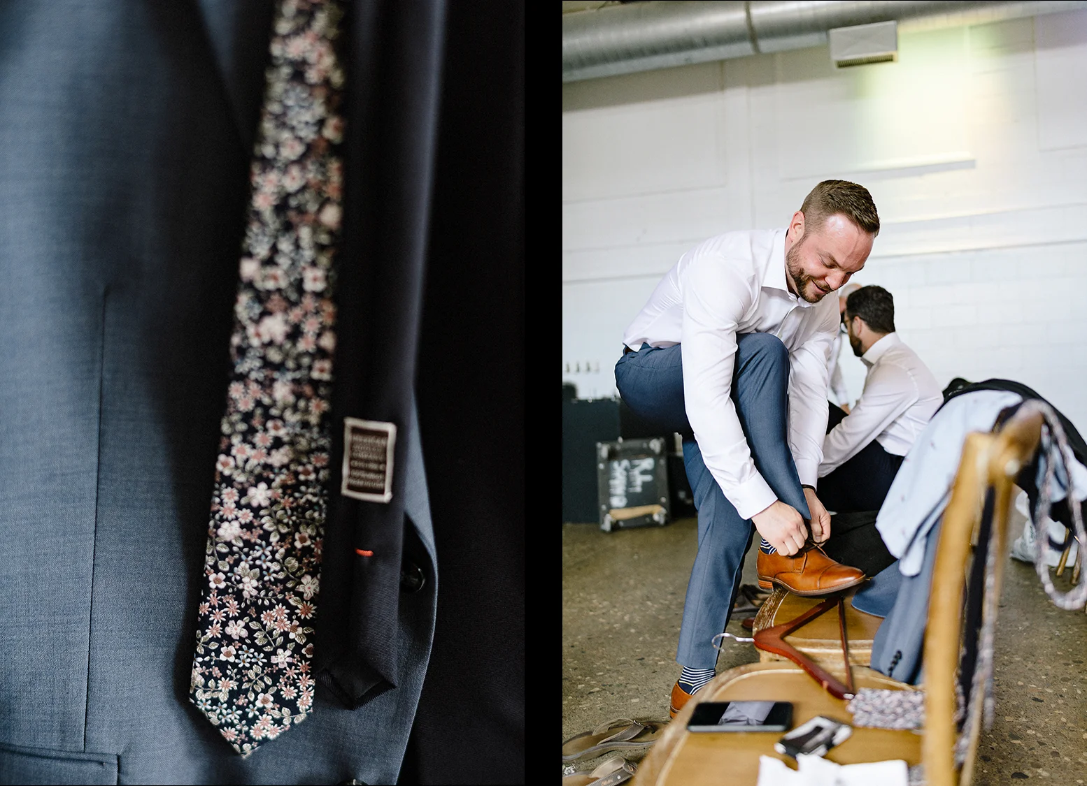 2-Toronto-Wedding-Photographers-3B-Photography-Airship37-Wedding-Photos-Documentary-Photojournalistic-Wedding-Photography-Venue-Details-groom-getting-ready-shoes.jpg