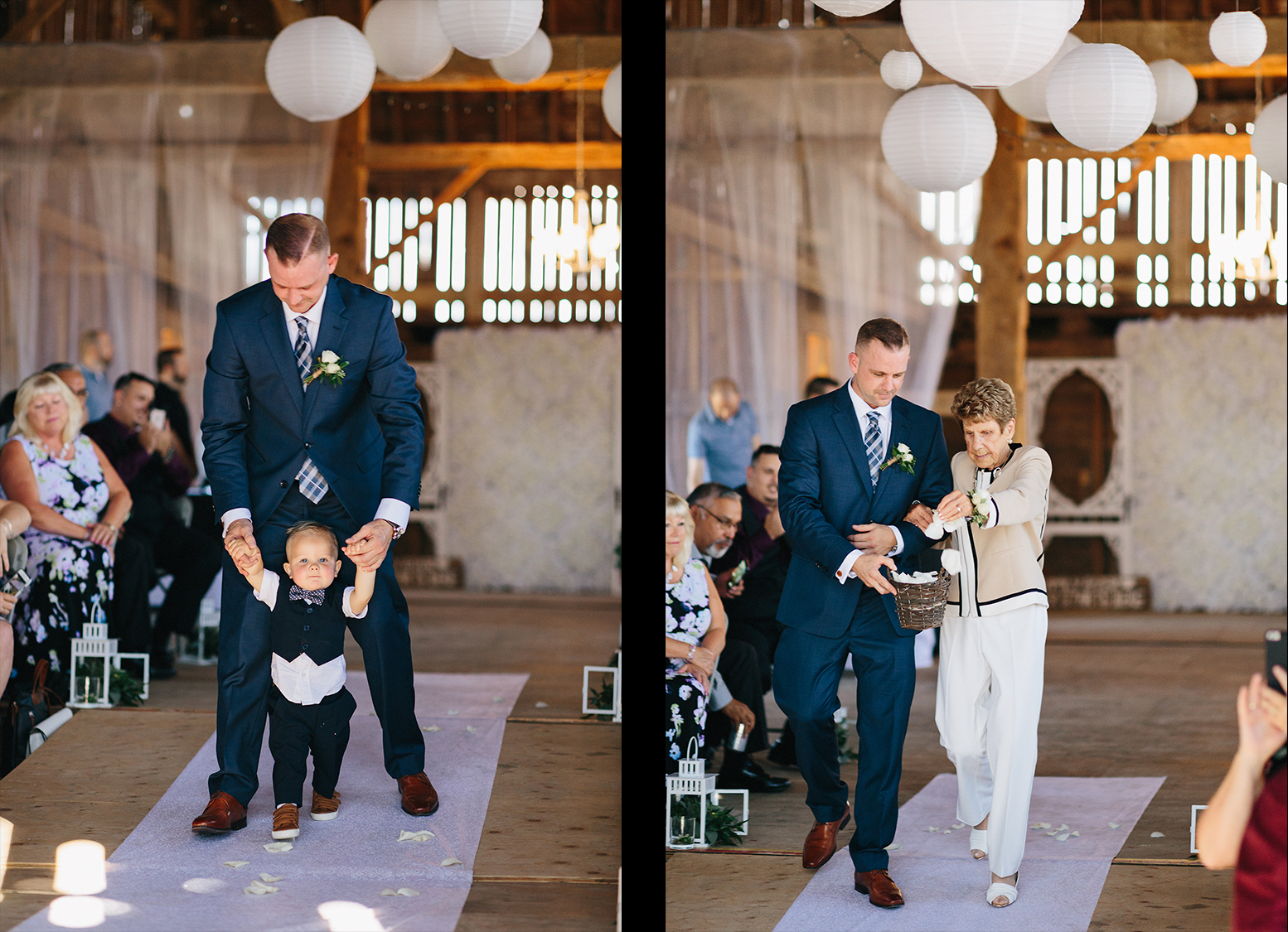 Dowswell-Barn-Wedding-Bride-and-Groom-Walking-Down-Aisle.jpg