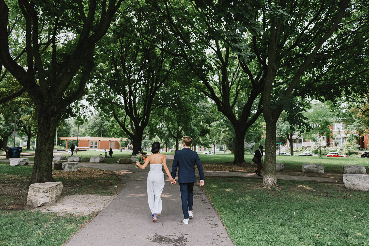 Elopement-Downtown-Urban-film-analog-photography-toronto-wedding-photographers-alternative-hipster-bride-and-groom-badass-ceremony-guests-watching-bride-and-groom-vows-film-kodak-portra-800-first-kiss-just-married-recessional-walking-away.JPG