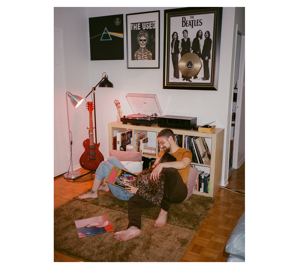 Vintage-Cool-Hipster-Alternative-in-home-couples-engagement-photos-music-vinyl-in-toronto-7.PNG