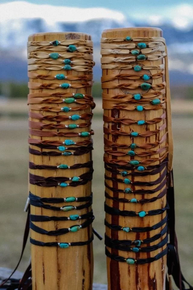 Deerskin + Turquoise Chokers