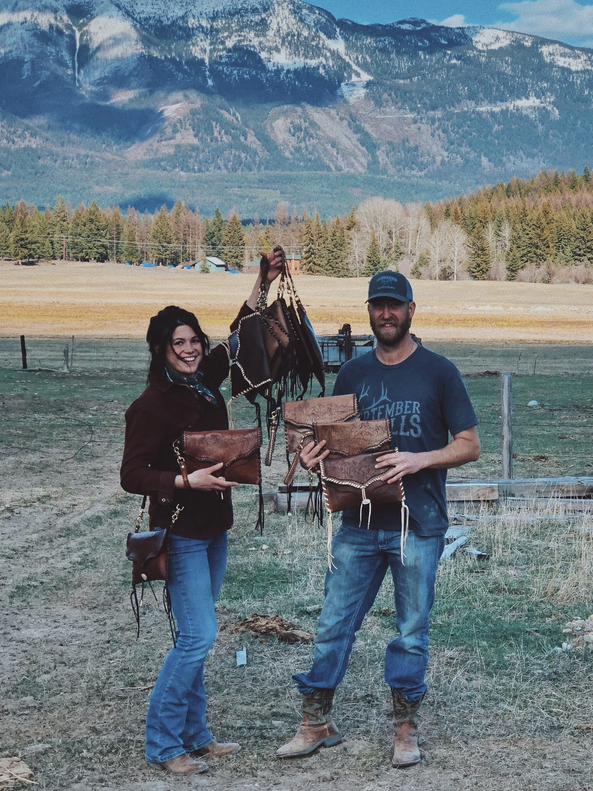 Custom Tooled Leather Clutch