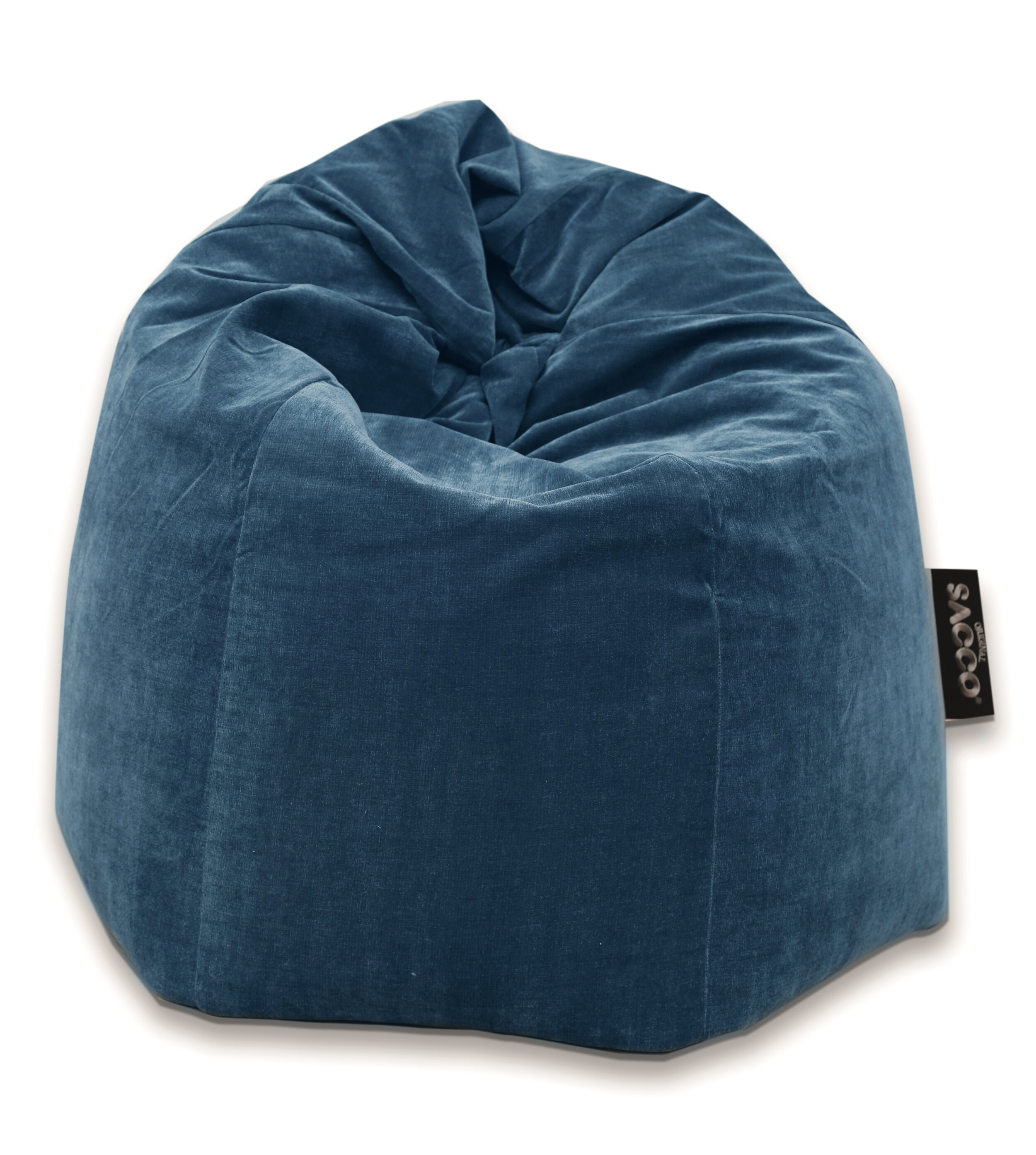 Sacco Medoum Velour Blue