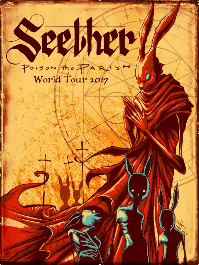 Seether Poison the Perish Tour Poster