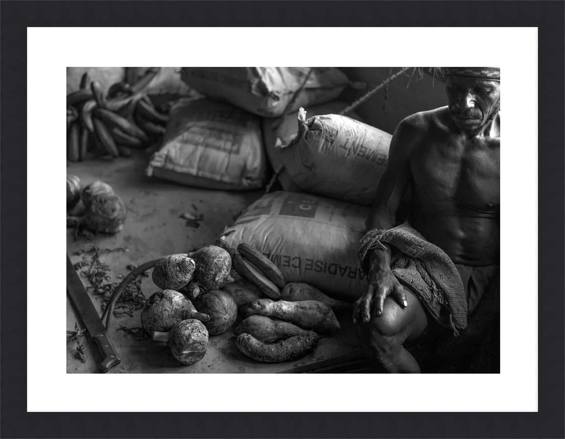 Praying highlander, Enga provence, Papua New Guinea  