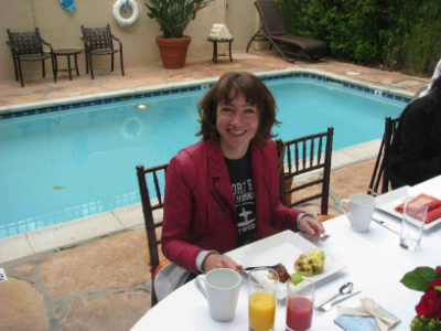 Breakfast at Bungalow One at the Hyatt Palm Springs