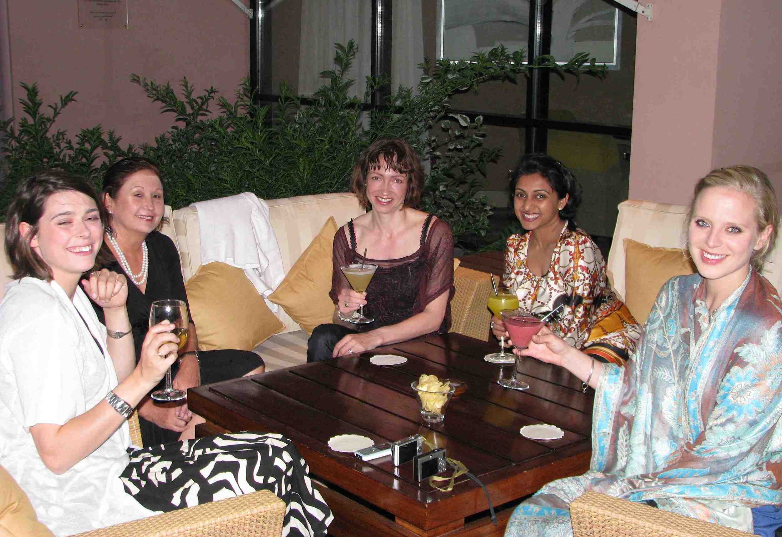 L/R: Olivia Graham, Sue Ryan, Laura Ivill, and far right Lucy Cleland at the Sofitel el gezirah