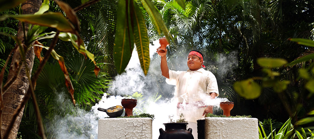 Mayan Blessing by Resident Shaman