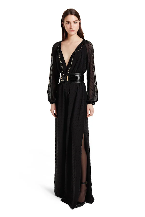 Swiss Dot Maxi Dress, $80
