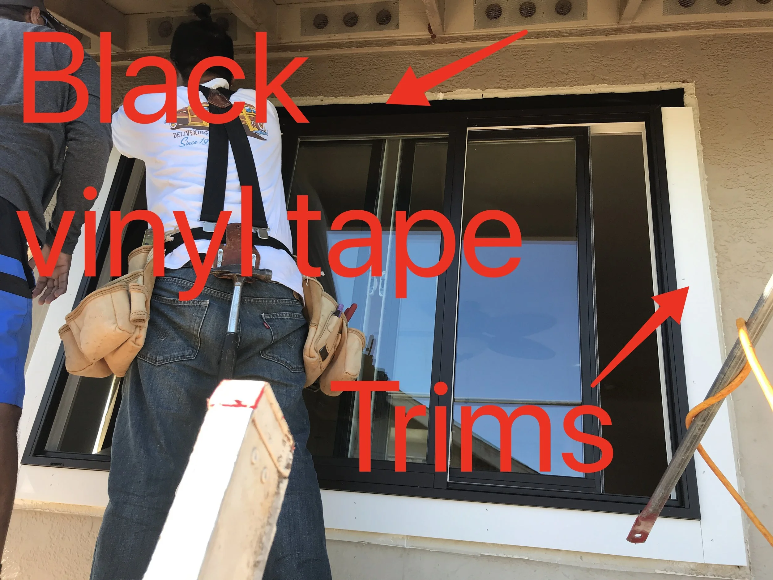 Flashing Tape to Aid in Prevention of Window Leaks