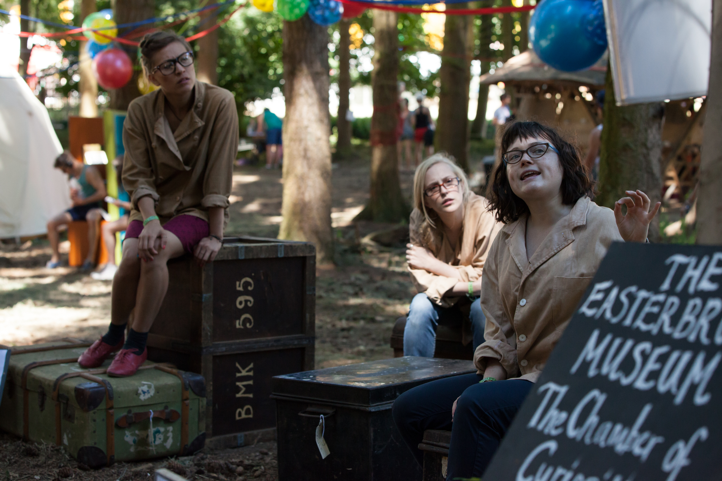  Helen Russell-Clark, Rebecca Tanwen and Jennifer Tan in&nbsp; The Chamber of Curiosities.&nbsp; Photo by Richard Lakos. 