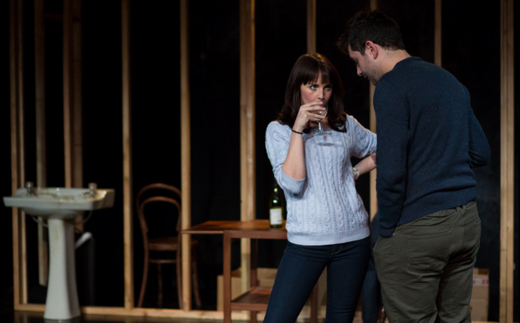 Natalie Grady as Kelly and Benjamin Blyth as Linus in&nbsp; In Doggerland. &nbsp;Photo by Devin Ainslie. 