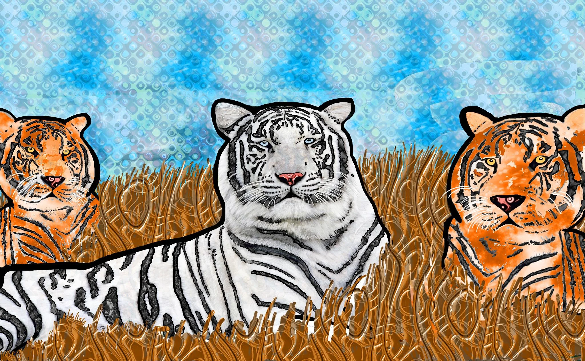 "Wise White Tiger" from Deborah Katz's Rare Is Everywhere