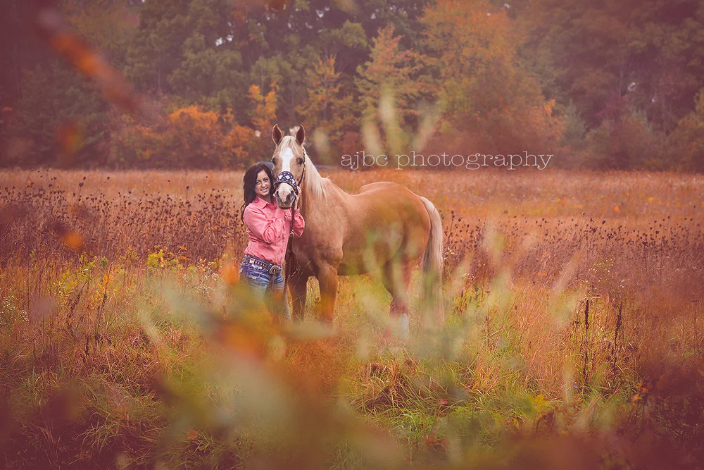 A girl and her horse- a country session by ajbc photography (port huron, michigan photographer)