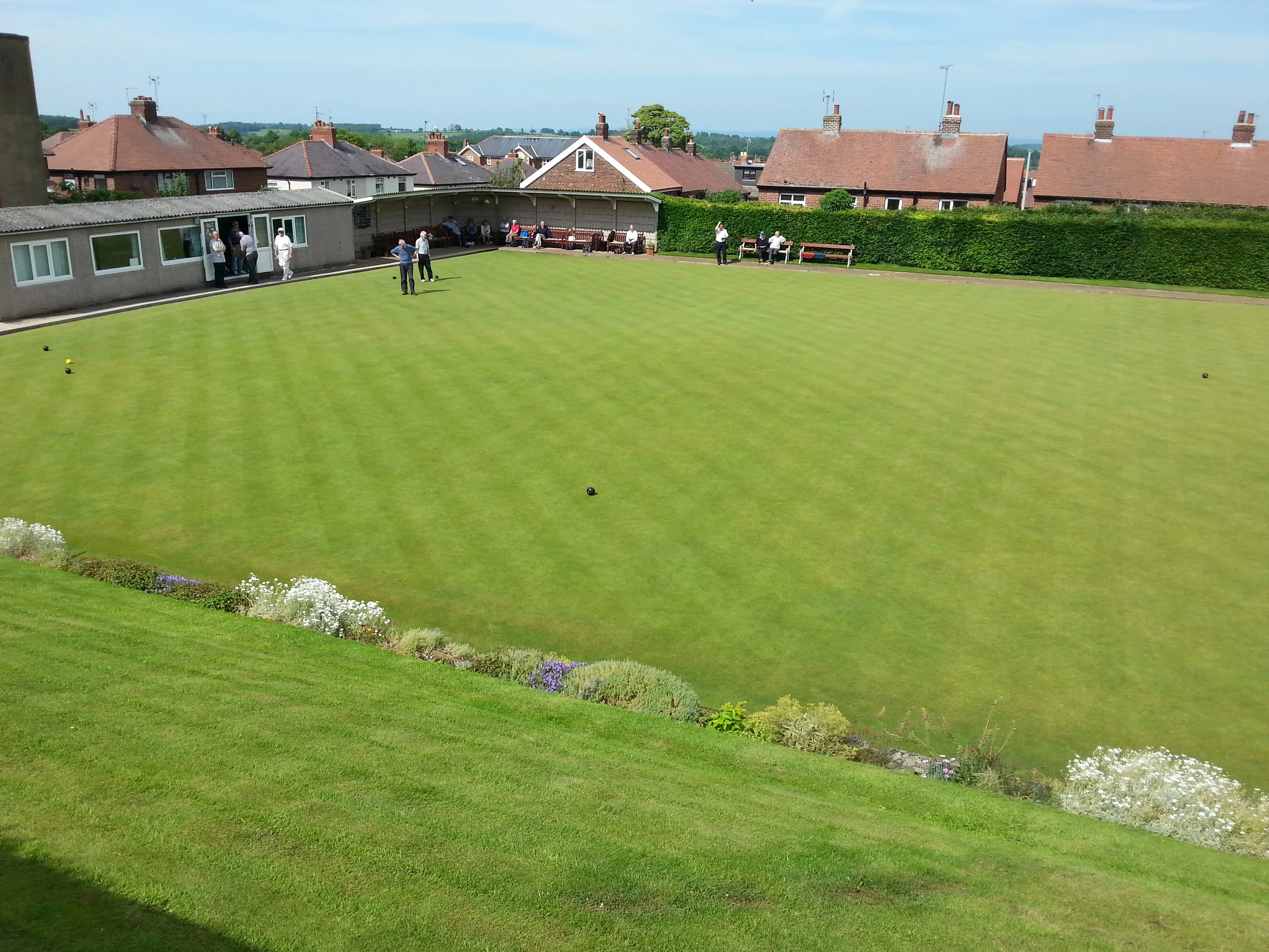 Looking good and performing well with the help of Terralift Fertilisers at Knaresborough Bowling Club.
