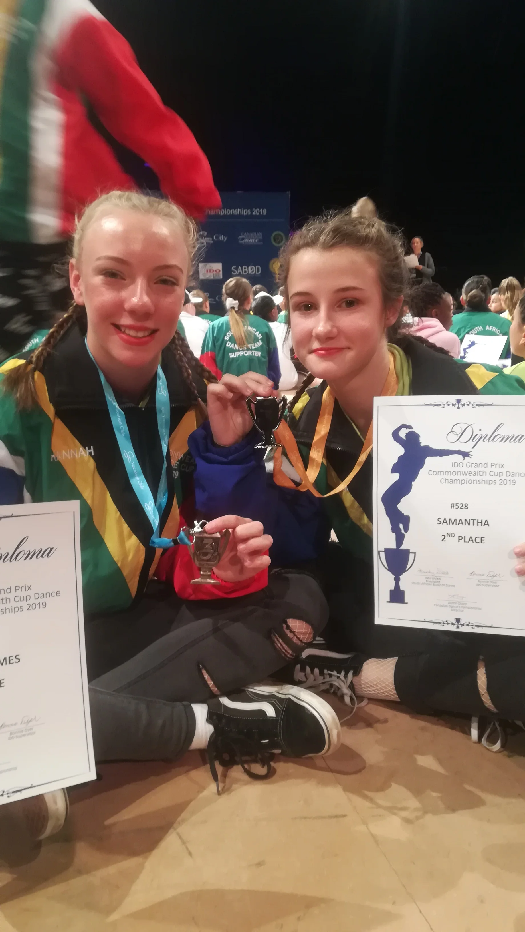 Hannah - 3rd place for her Street Dance Show solo Sam - 2nd place for her Street Dance Show solo