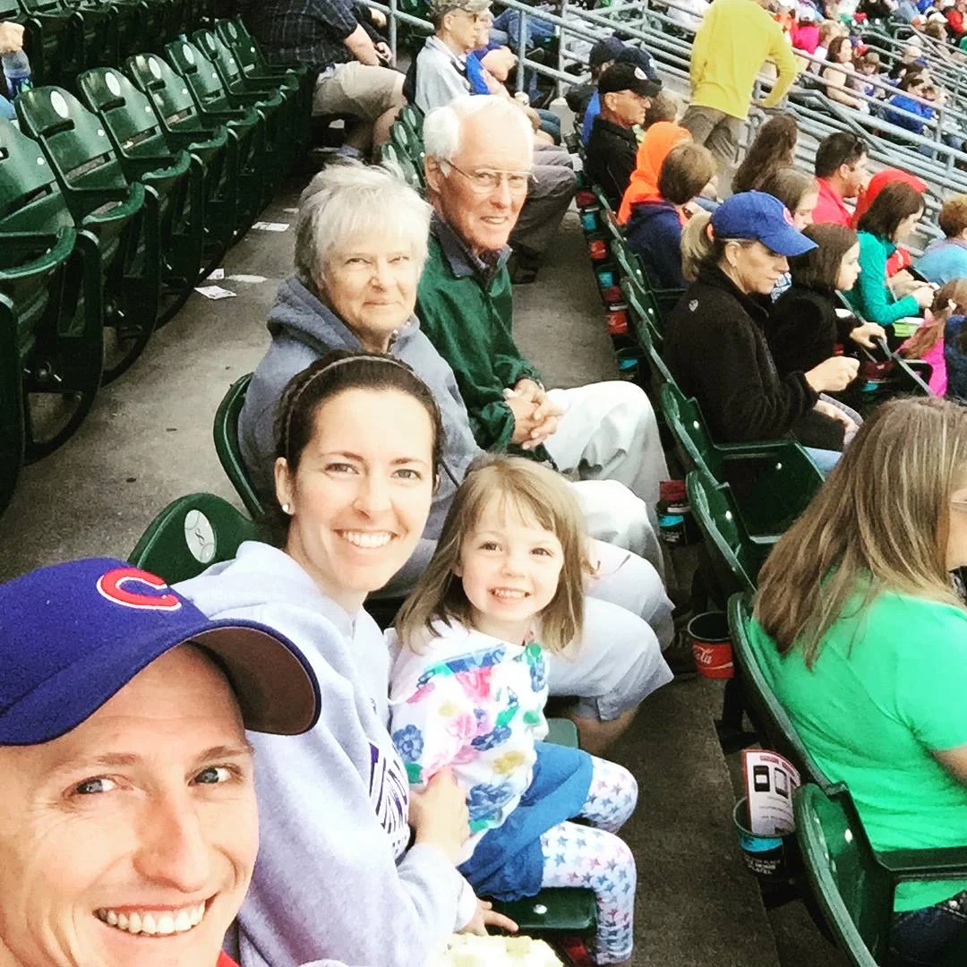My mom has spent the better part of the last 10 years taking care of her parents and with Grandma's passing last fall, Mom got to spend her first full summer here in Iowa since Gerard has known me! She got to watch Laidy's swim lessons, we caught an ICubs game. Dinners out and spending quality time together has been a highlight of the summer!