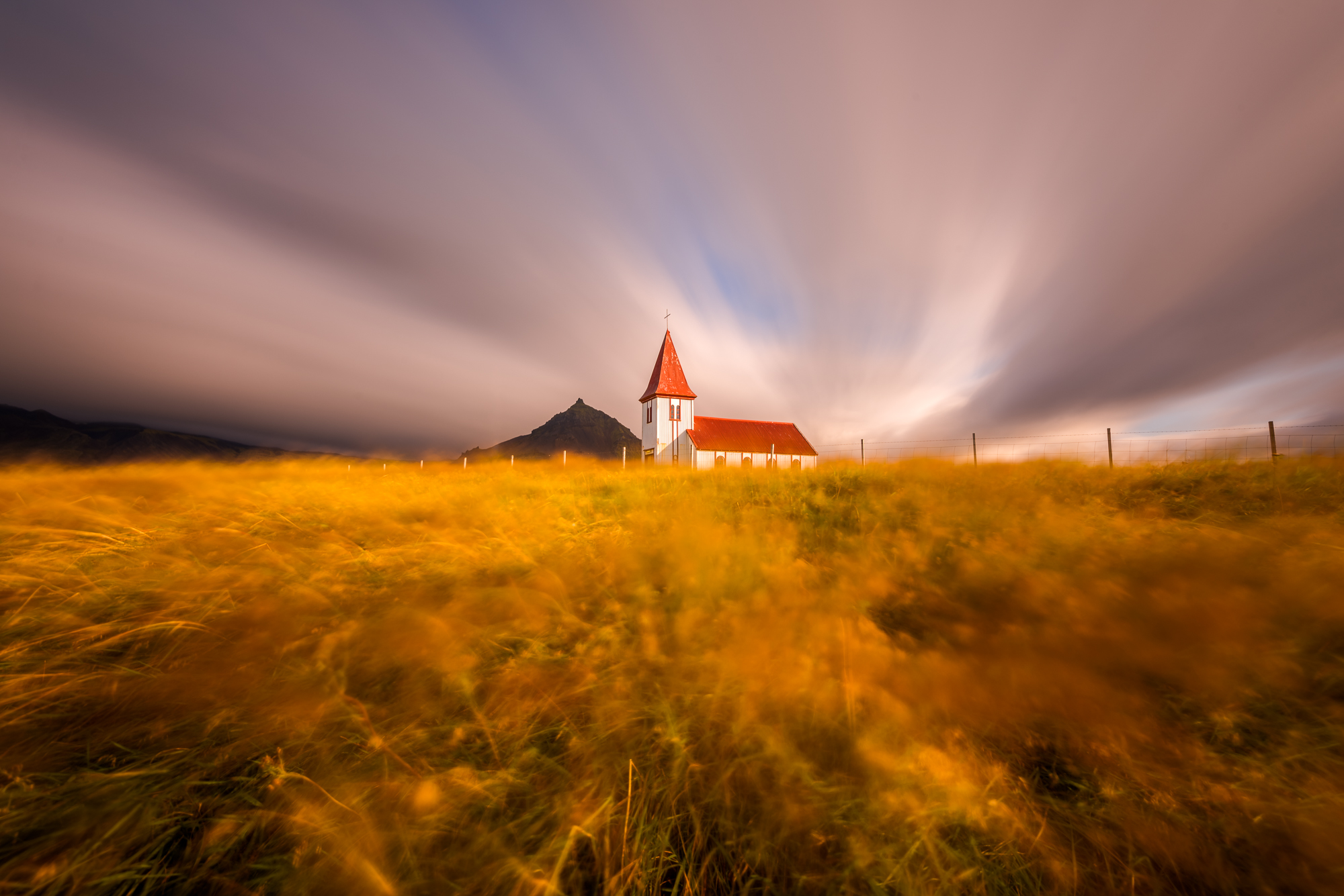 Church in Hellnar, Snæfellsnes Peninsula, Iceland