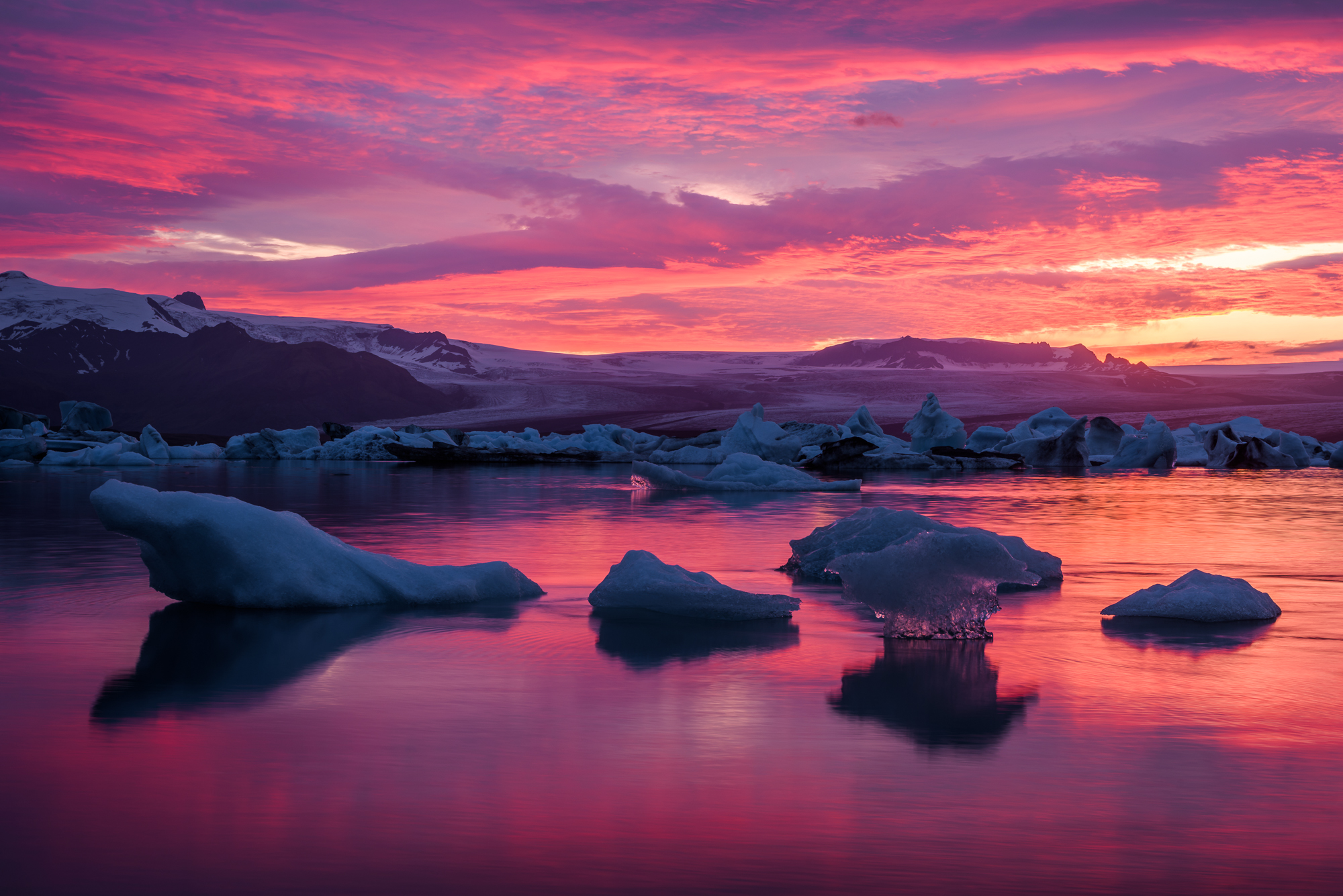 Fire & Ice, Jokulsarlon Lagoon, Iceland