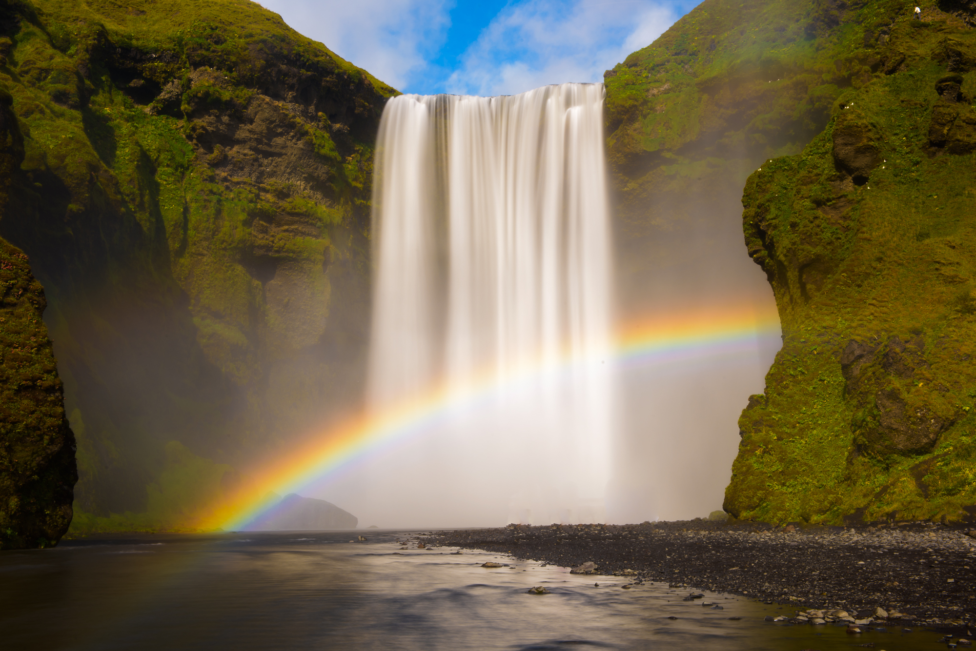 Rainbow Falls, Skogafoss, South Iceland