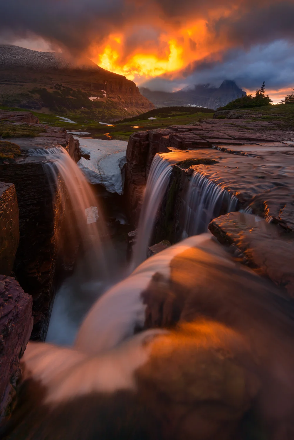 Triple Falls, Glacier NP, Montana
