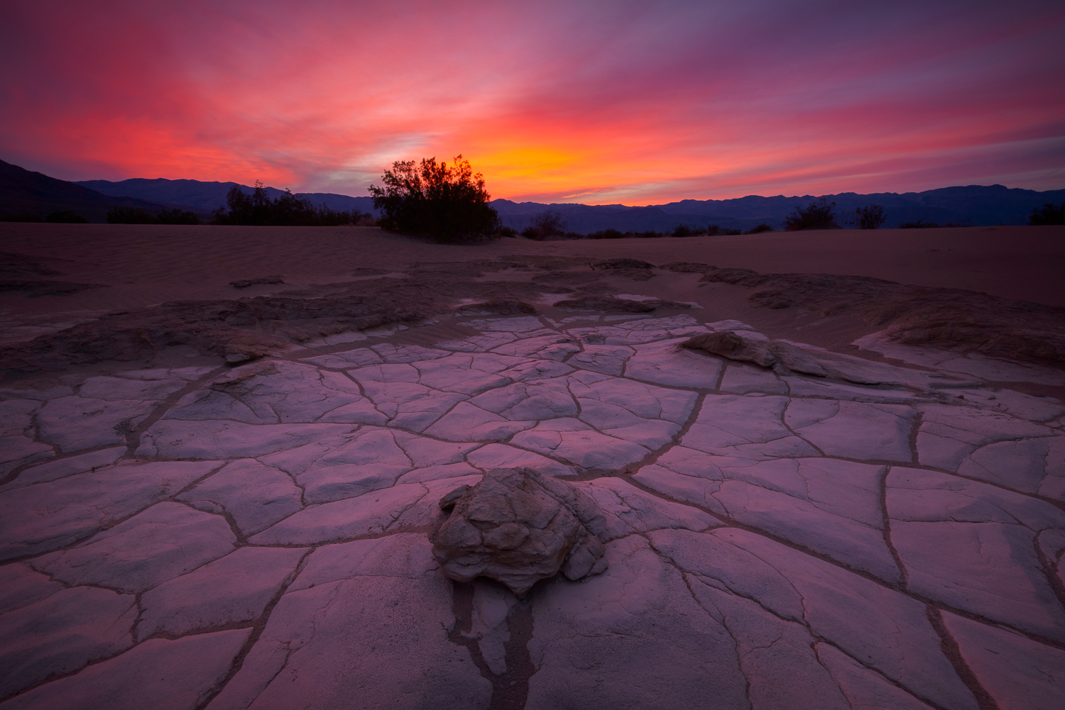 Cracked, Mesquite Sand Dunes, Death Valley, CA