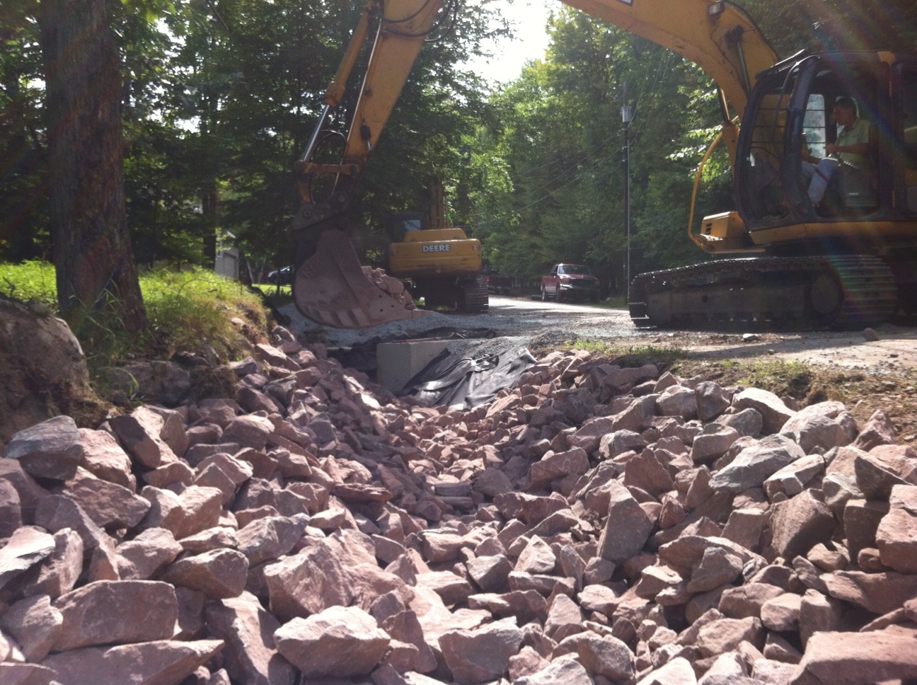 Storm Water Ditch Installation