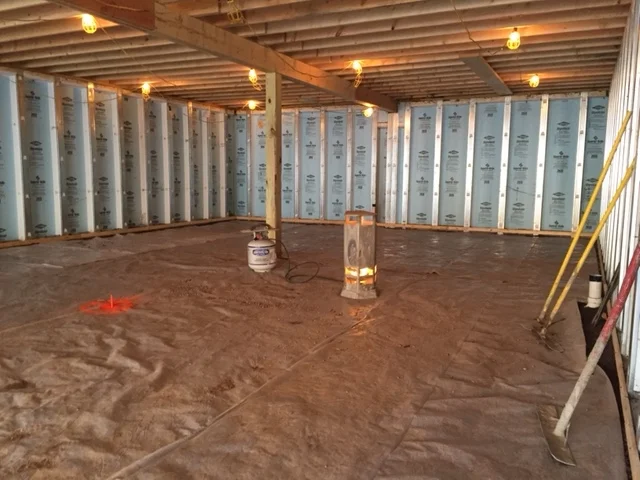 Heating Prior to Pouring Slab in Cold Weather.