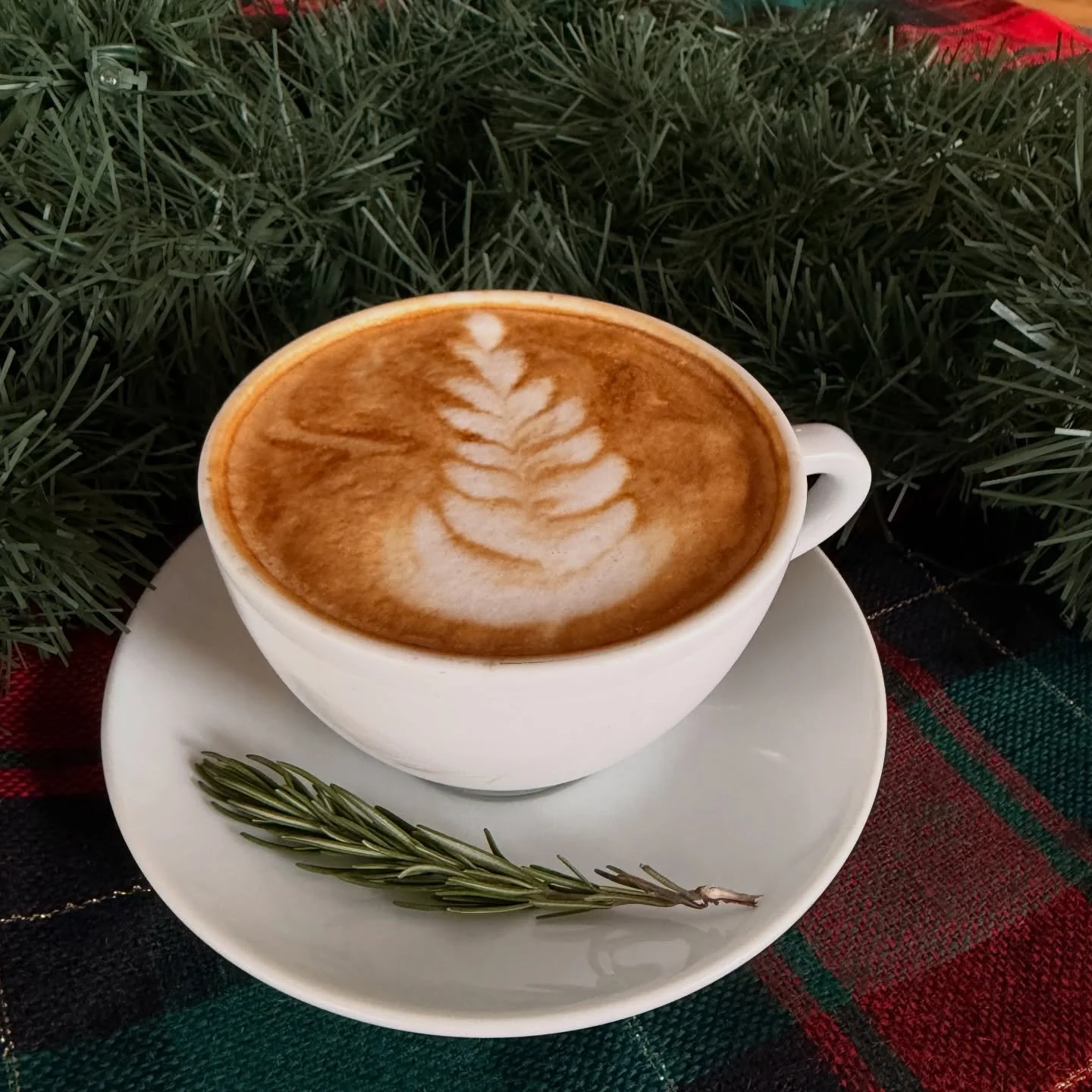 A day-after-Christmas Rustic Rosemary Latte to hit the spot 🎄