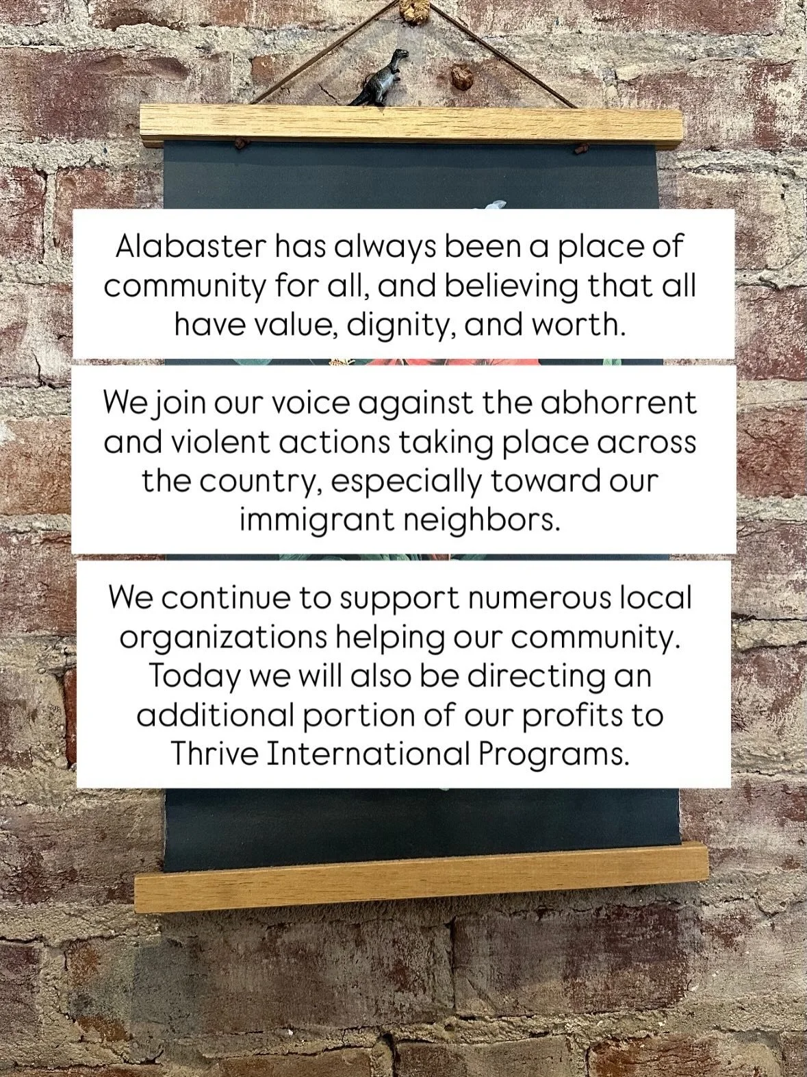 Be the good you want to see ❤️
_
#alabastercoffee #williamsport #community