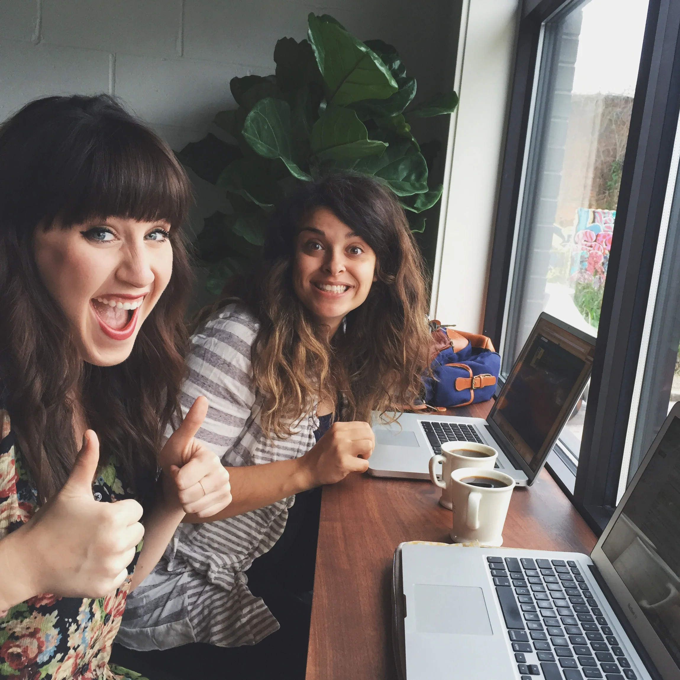 This is me, failing and figuring it out with my friend Liz. Who absolutely would attest to doing the same thing.