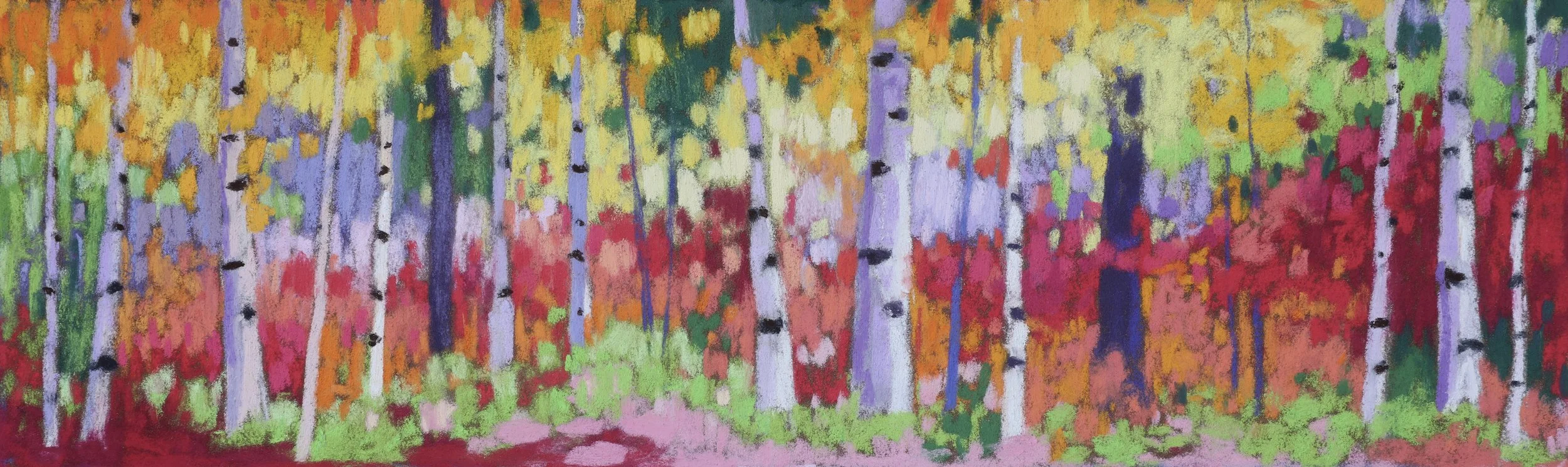 Birch and Fire Bush Dance II