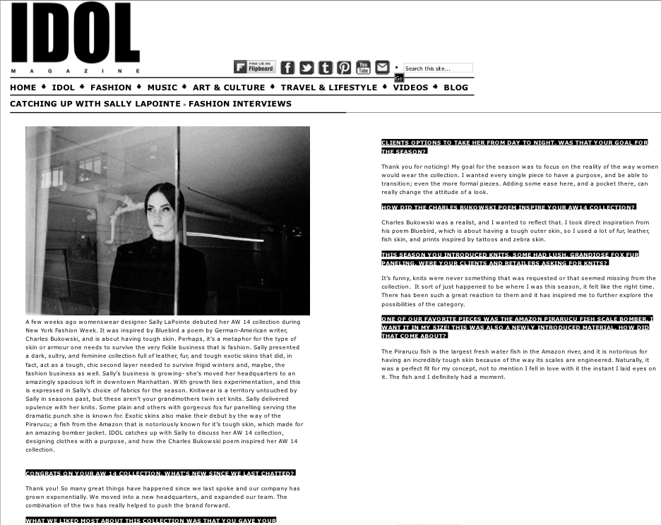 IDOL.com- Catching Up with Sally LaPointe