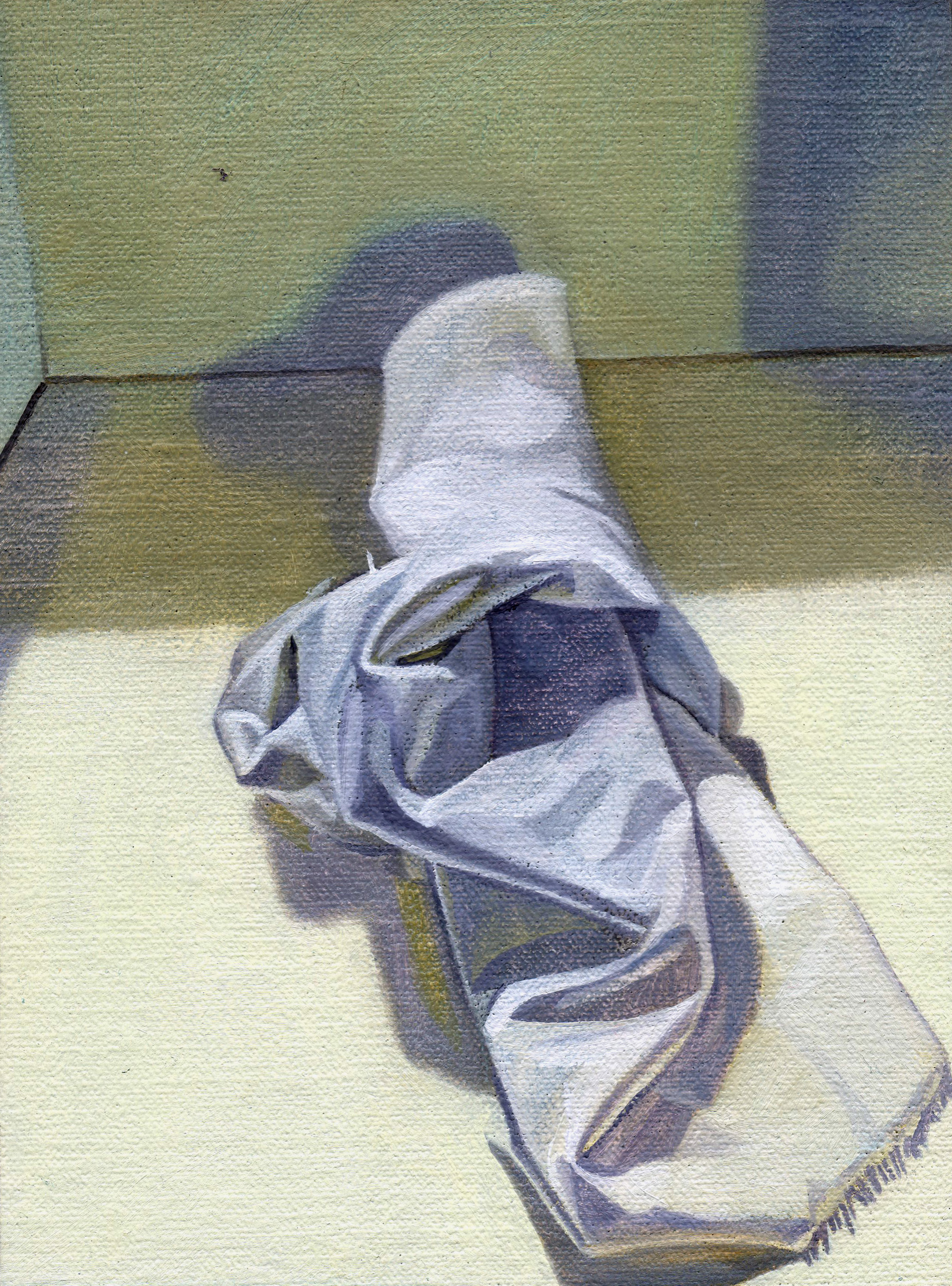 The Hospice (Green), 2014 oil on linen, 8 x 6in.