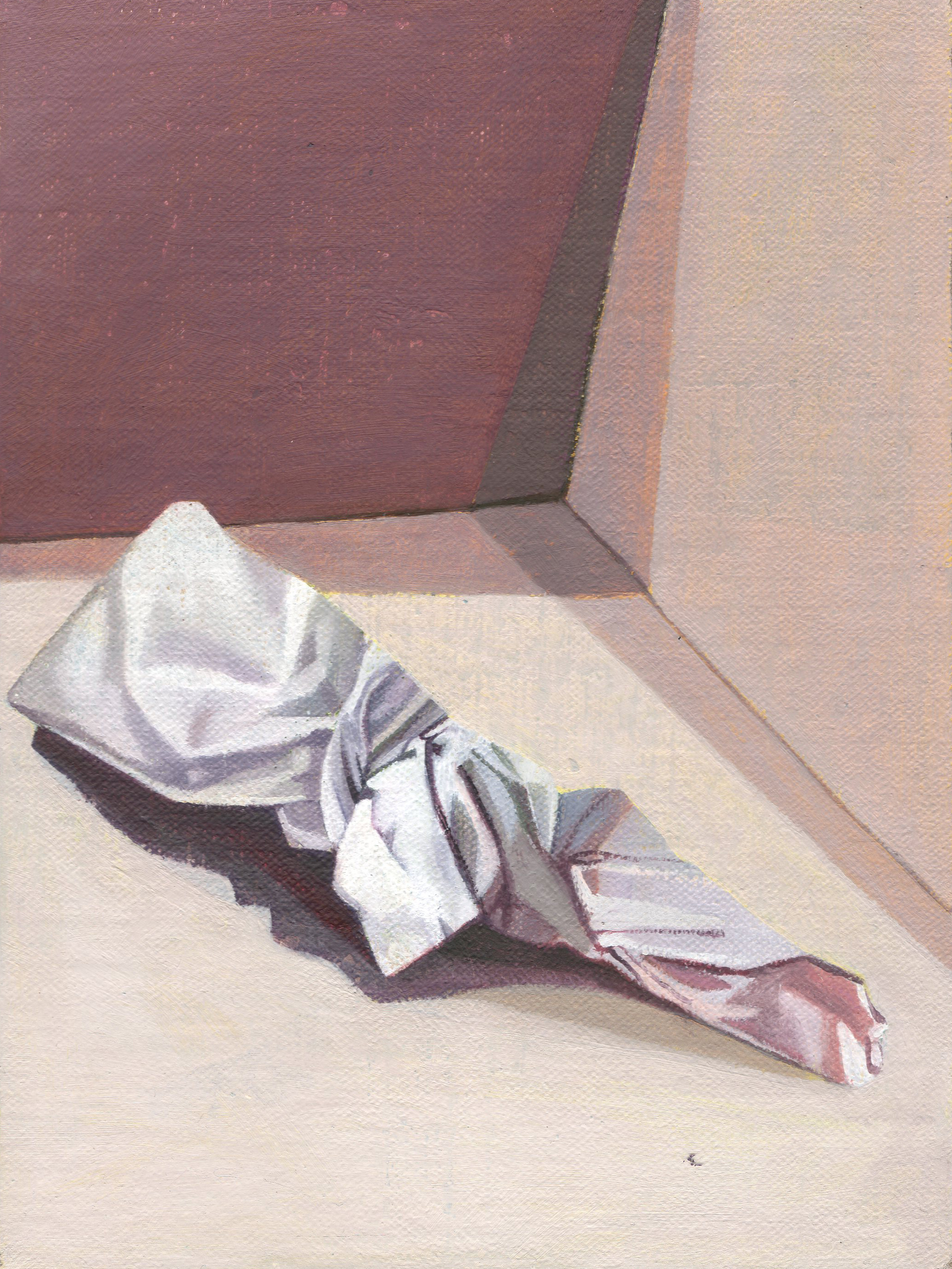 The Hospice (Purple), 2014 oil on linen, 8 x 6in.