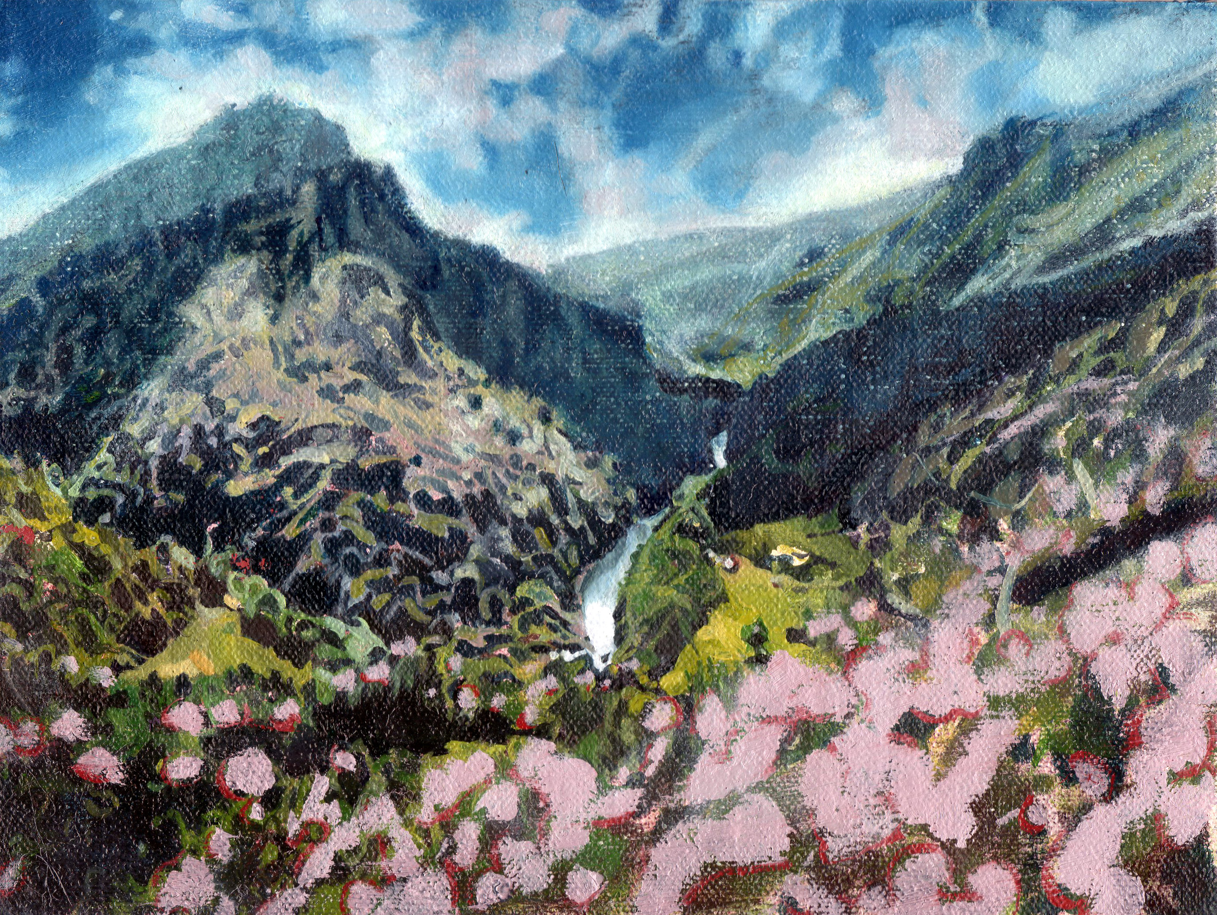 Foča, Bosnia, 2014, oil on linen, 6 x 8in.