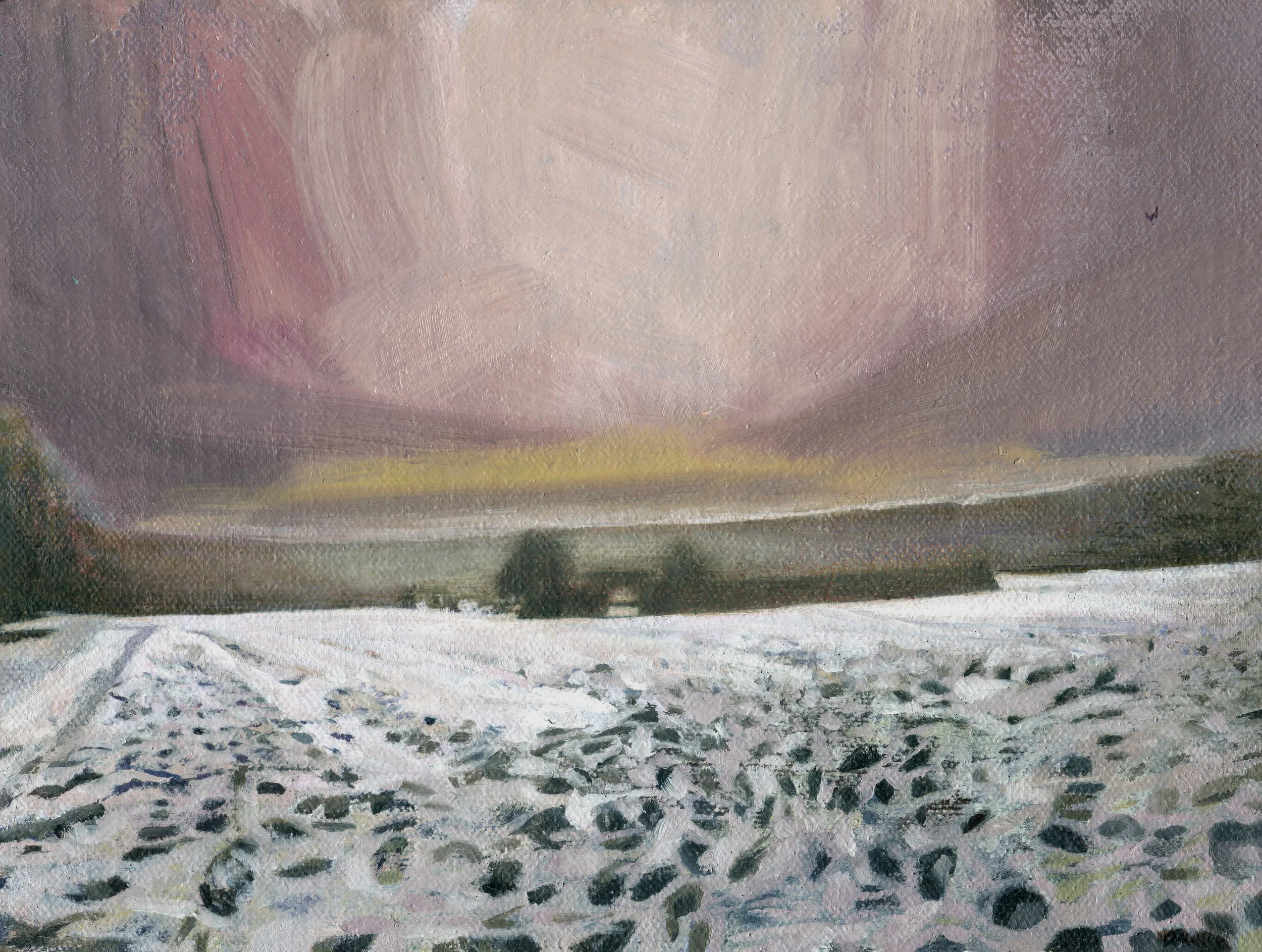 Chelmno, Poland, 2014, oil on linen, 6 x 8in.
