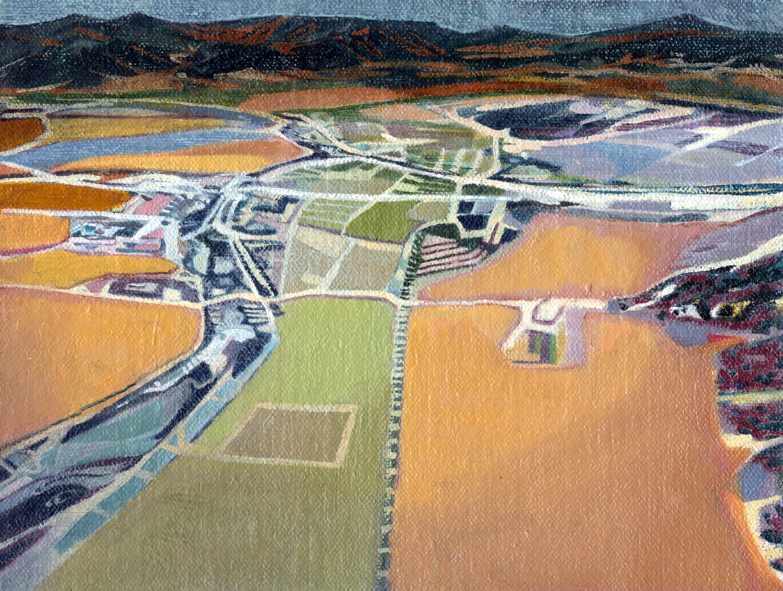 North Korea, 2014, oil on linen, 6 x 8in.