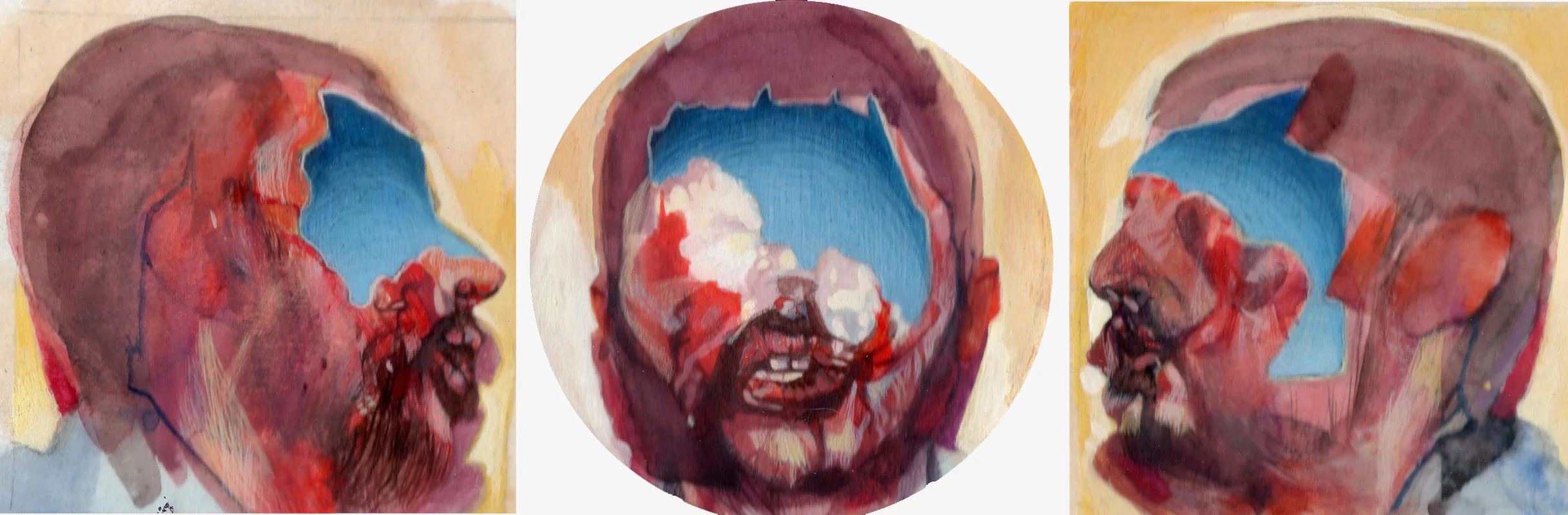 Kevan, 2014 watercolour on pergamenta paper 5.25 x 3.75in.